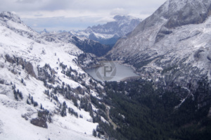 Another View of Lake Fedaia and Civetta in the far distance