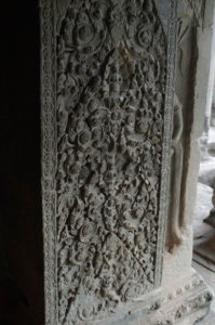 Intricate carvings on all the doorways