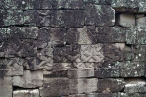 Some of the many intricate carvings found on the Bayon temple