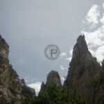 Looking up at more of the Spires of the Pinnacles Looking up at more of the Spires of the Pinnacles