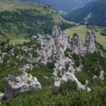 Looking back at the spires Looking back at the spires
