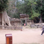 The outer enclosure walls still standing The outer enclosure walls still standing