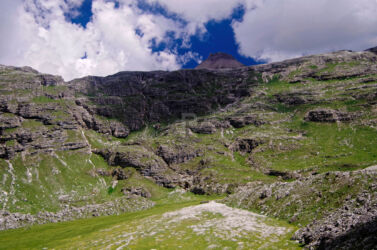 Dried out lake bed along path 4 Dried out lake bed