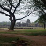 Looking back at the temple Looking back at the temple