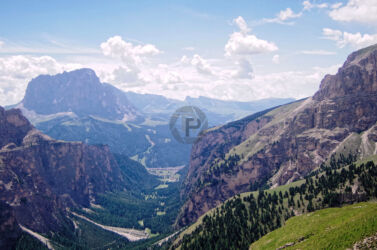 Valunga & Sasso Longo Sasso Longo in the distance beyon Vallunga Valley