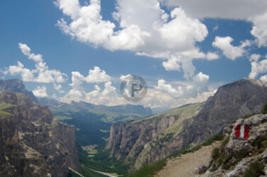 Vallunga Valley Vallunga valley and the path going right at the top