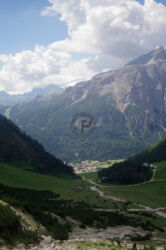 Colfosco & Boe View of Colfsco and Boe from path 4