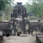Looking back down onto the Eastern Gopura from the second level Looking back down onto the Eastern Gopura from the second level
