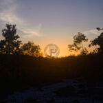 Sunset in the middle of the island Sunset in the middle of the island