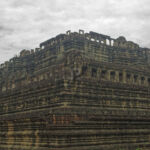 The Baphuon from a diagonal below The Baphuon from a diagonal below