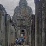 Bayon tower from a corridor below Bayon tower from a corridor below