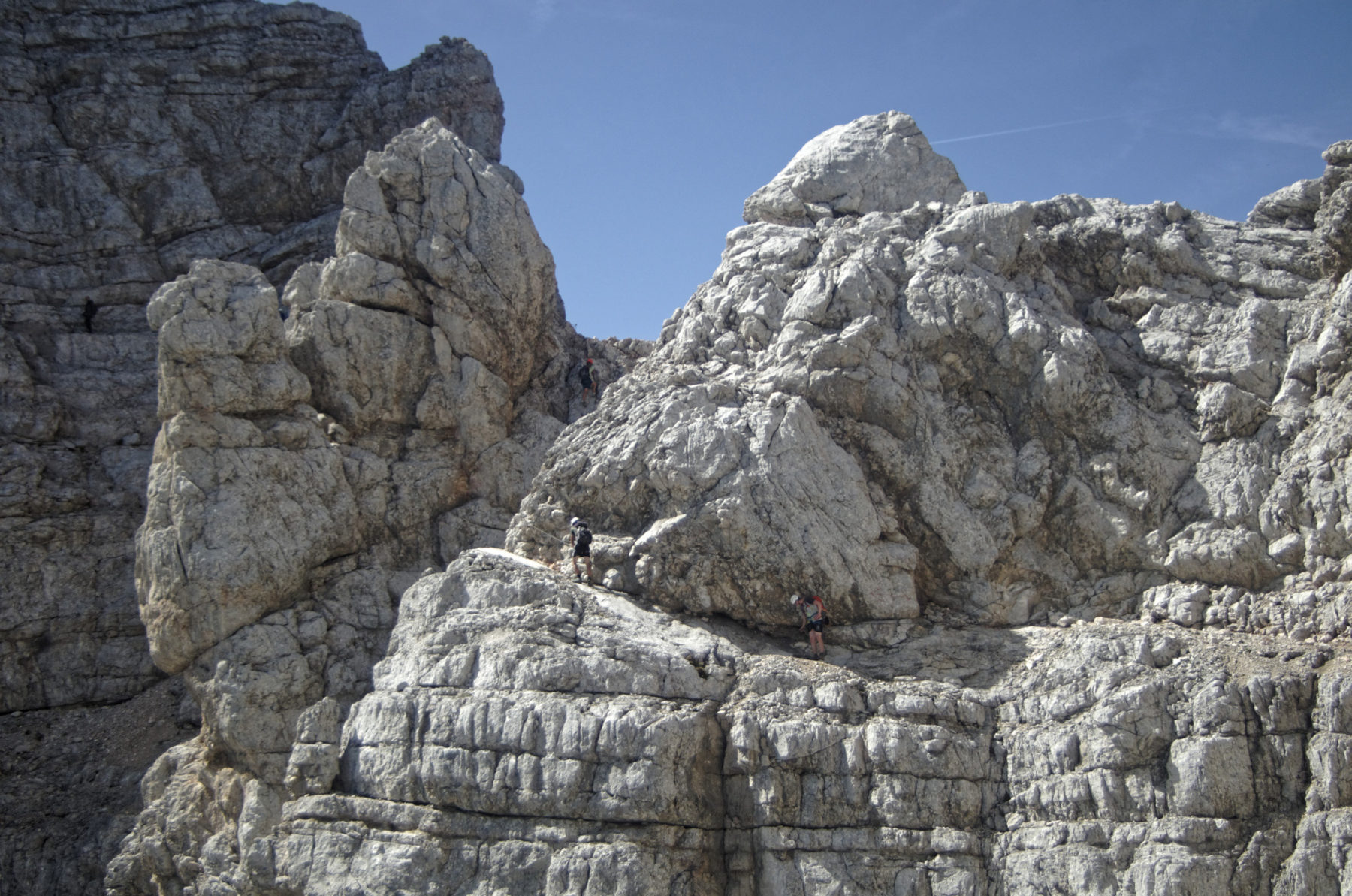 The halfway point roughly and a large ledge where one can take a well deserved rest and enjoy the views