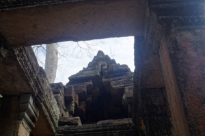 Looking through the roof of the 4th enclosure Gopura